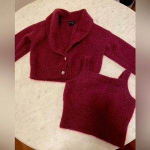 House of Harlow 1960 Cardigan and tank top